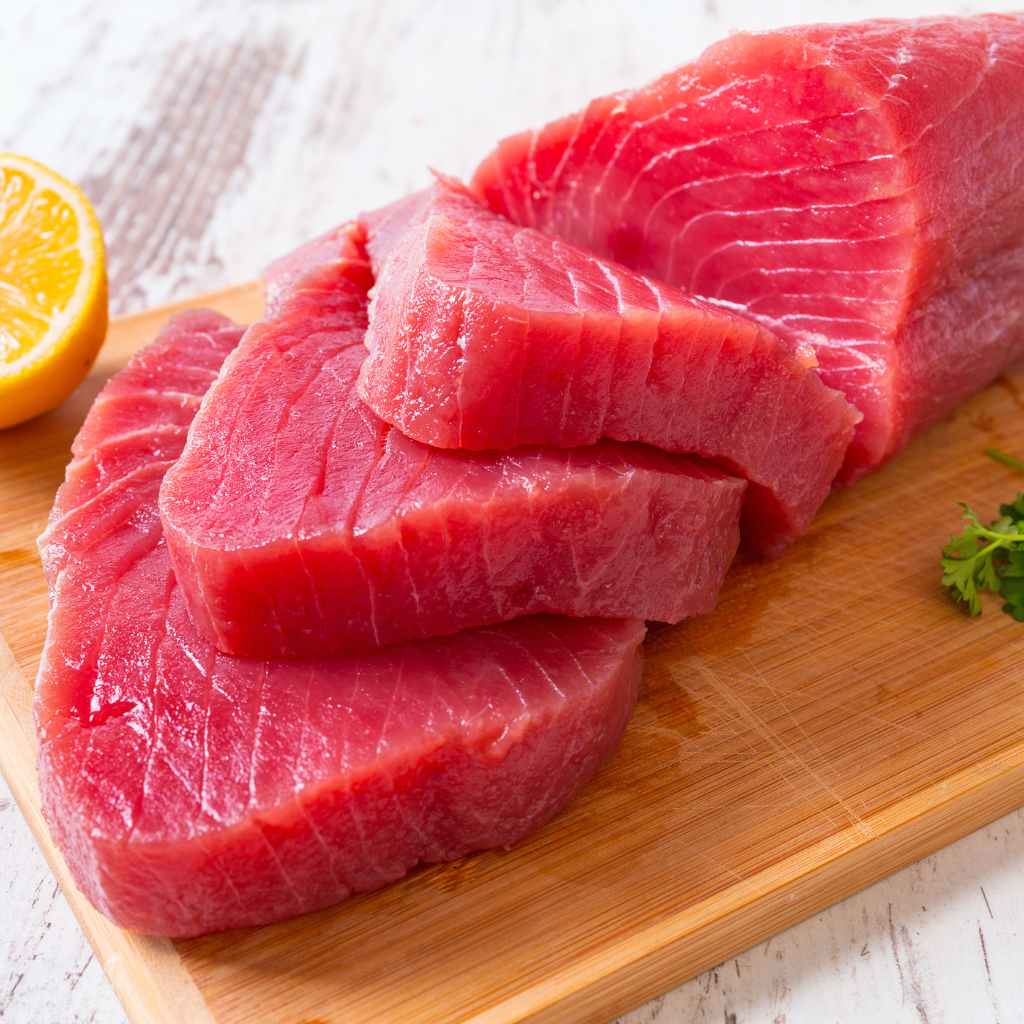 Sashimi de Atum cortado